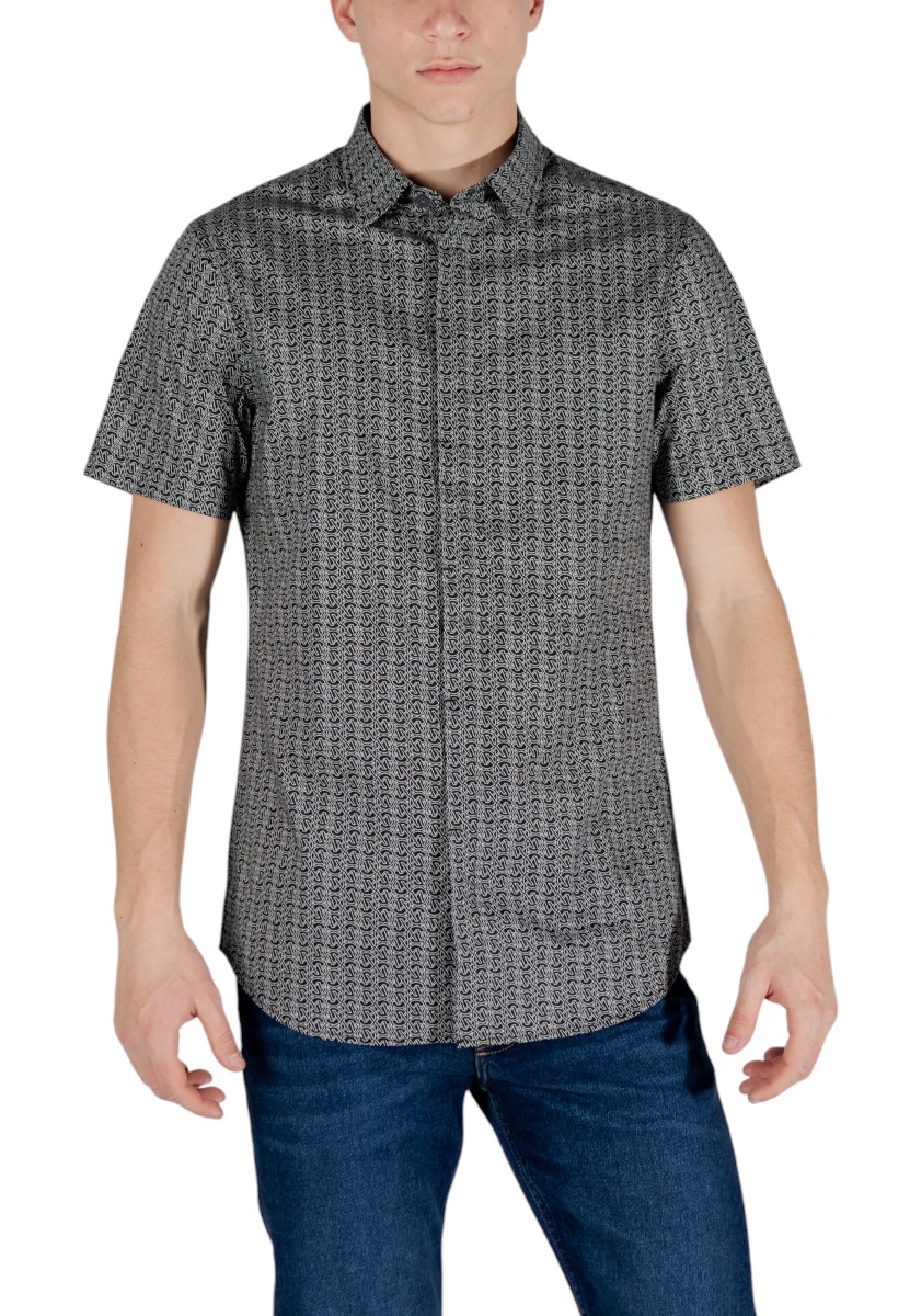 Armani Exchange Cămașă Bărbat Manșon Scurt
