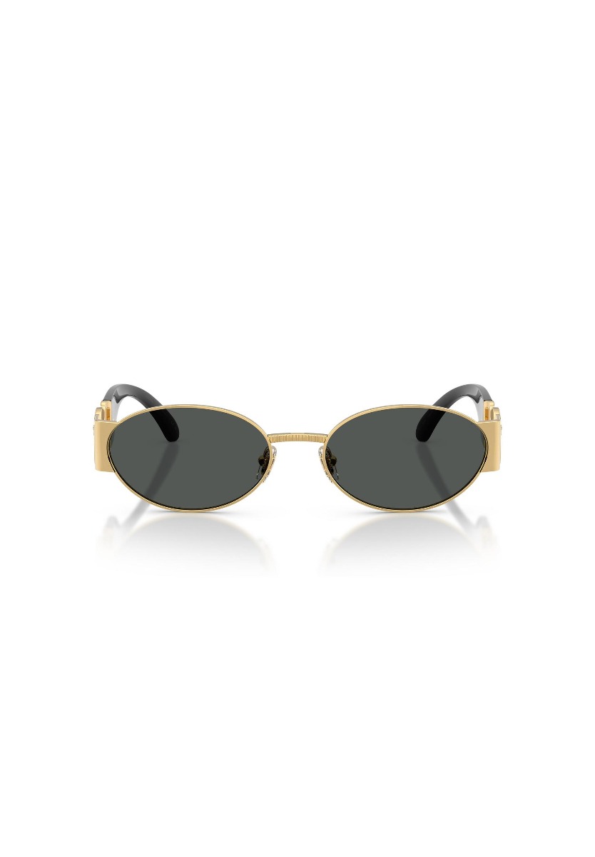 Versace Ochelari de soare bărbați metalici ovali