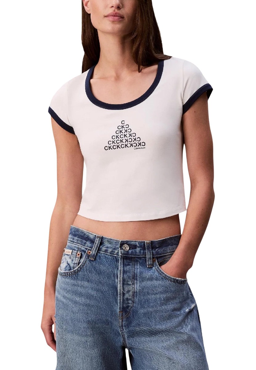 Calvin Klein Jeans Tricou femei cu mânecă scurtă