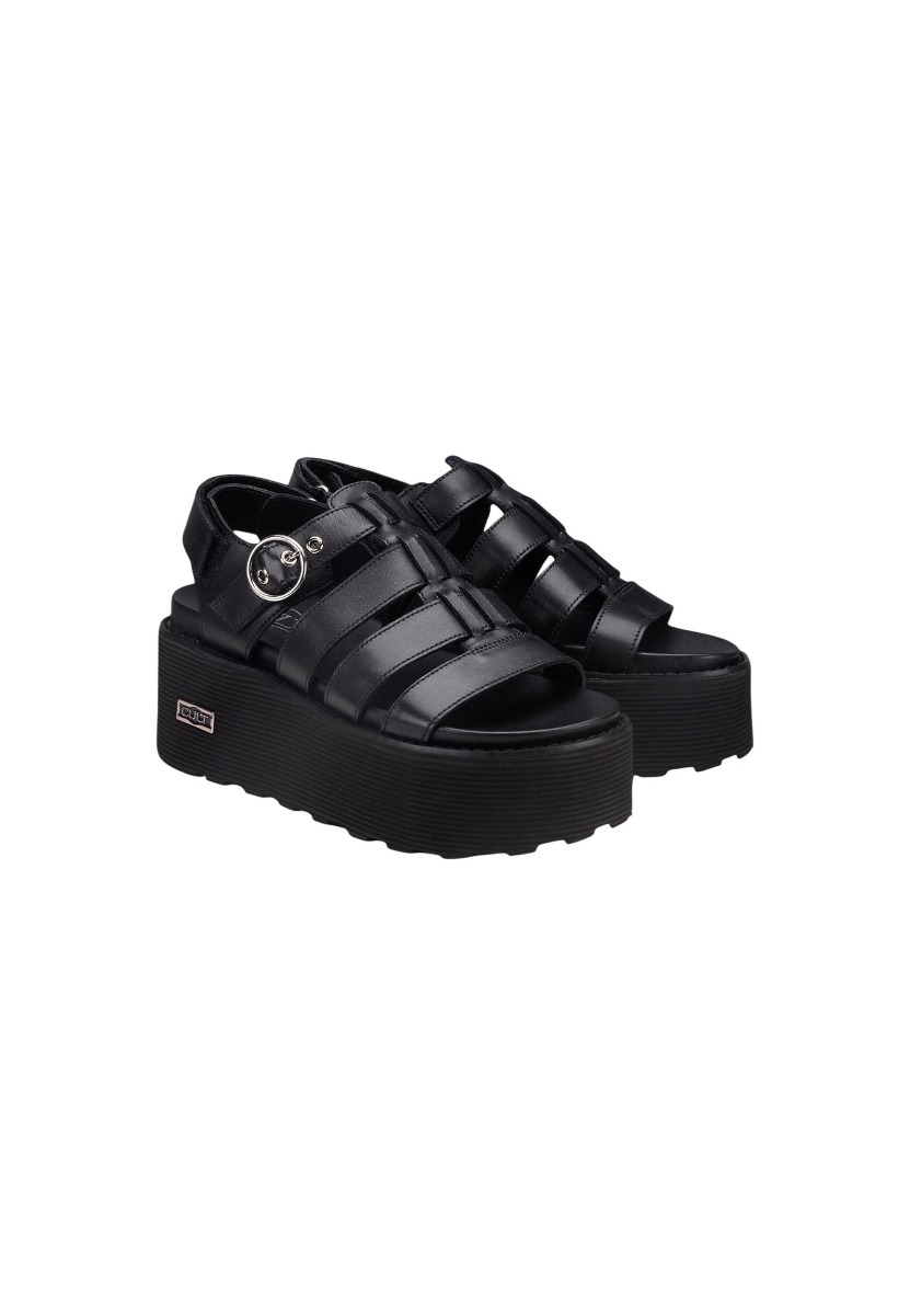 Cult Sandale cu Platformă din Piele pentru Femei