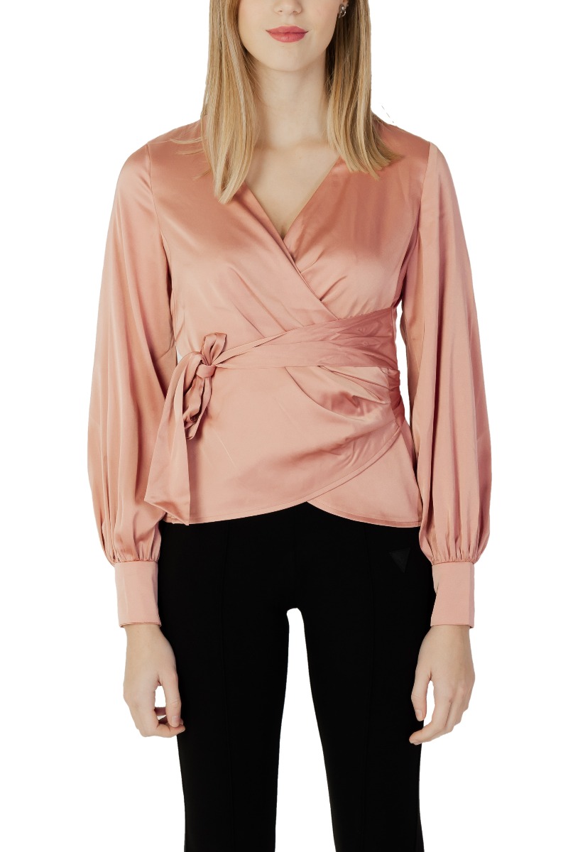 Guess Bluza Femei cu Mâneci Lungi și Decolteu în V