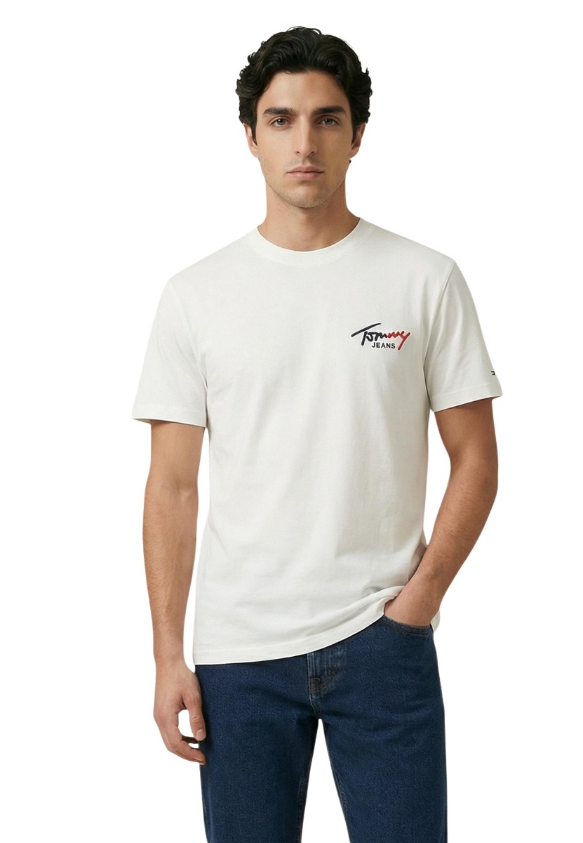 Tricou bărbați Tommy Hilfiger Jeans din bumbac organic