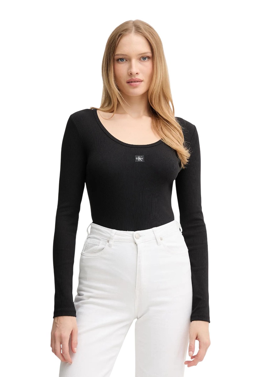Calvin Klein Jeans Bluza damă cu mâneci lungi