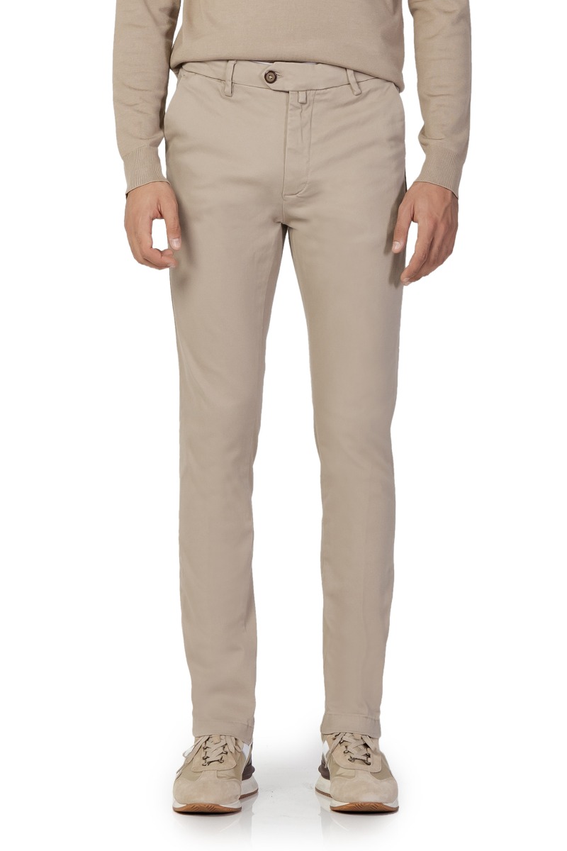 Pantaloni bărbați Borghese din bumbac elastan