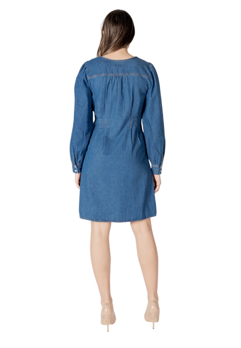 Rochie Damă Ichi din Bumbac cu Mâneci Lungi și Nasturi