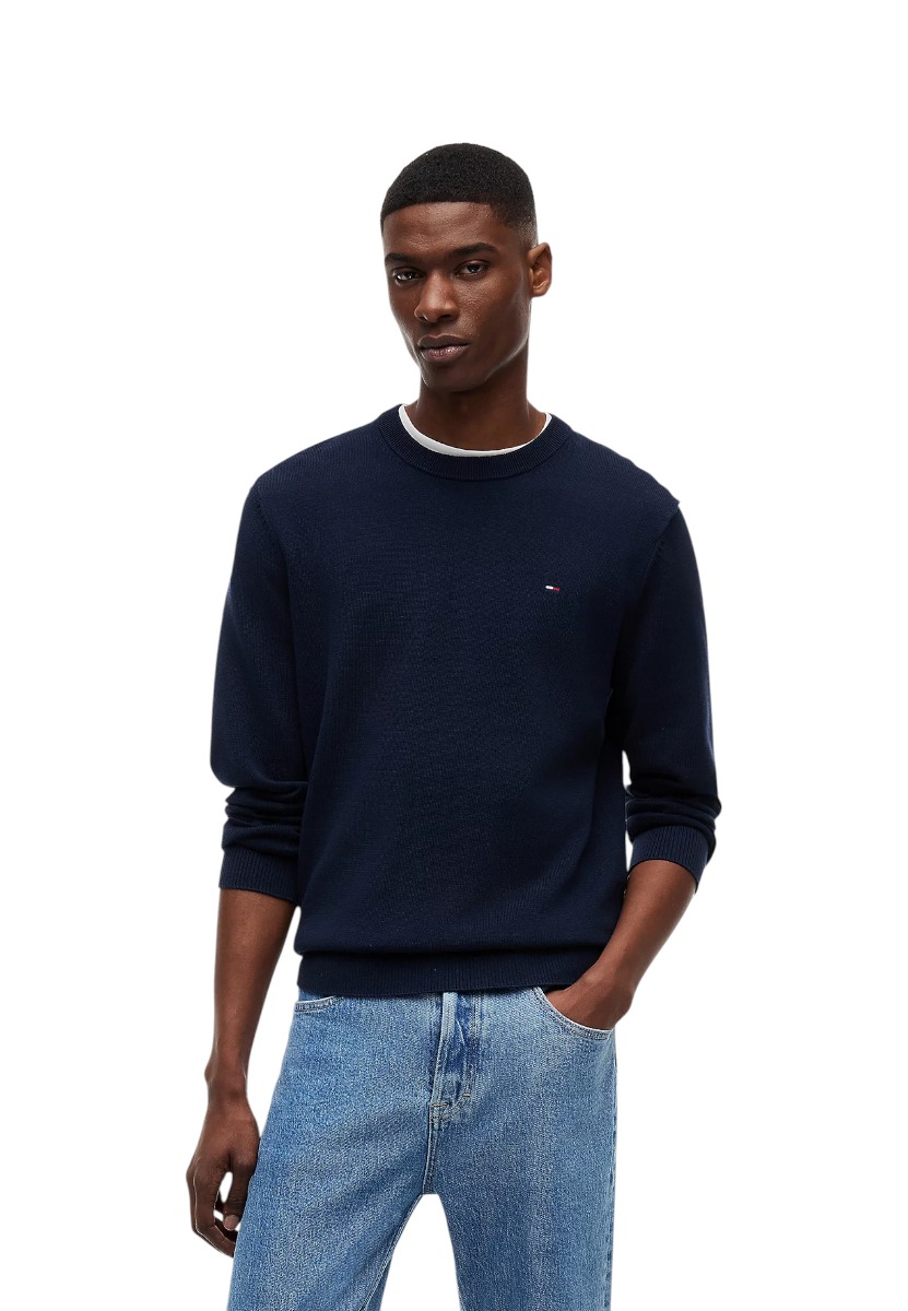 Pulover Tommy Hilfiger Jeans bărbați din bumbac organic