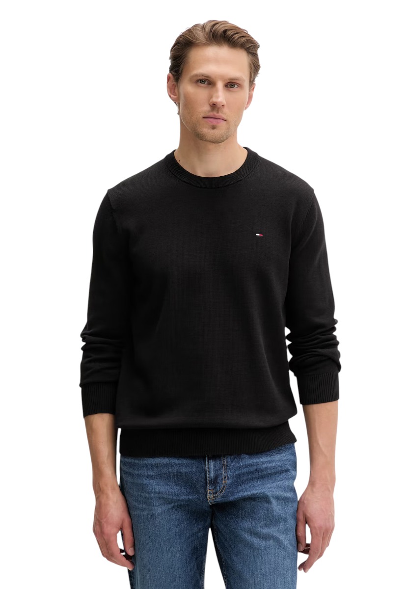 Pulover bărbați Tommy Hilfiger Jeans din bumbac organic
