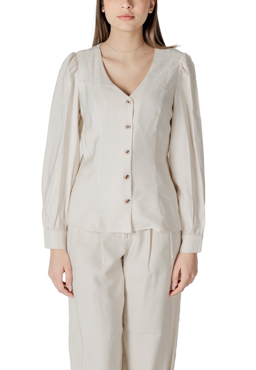 Bluza femei cu nasturi și decolteu în V Vila Clothes
