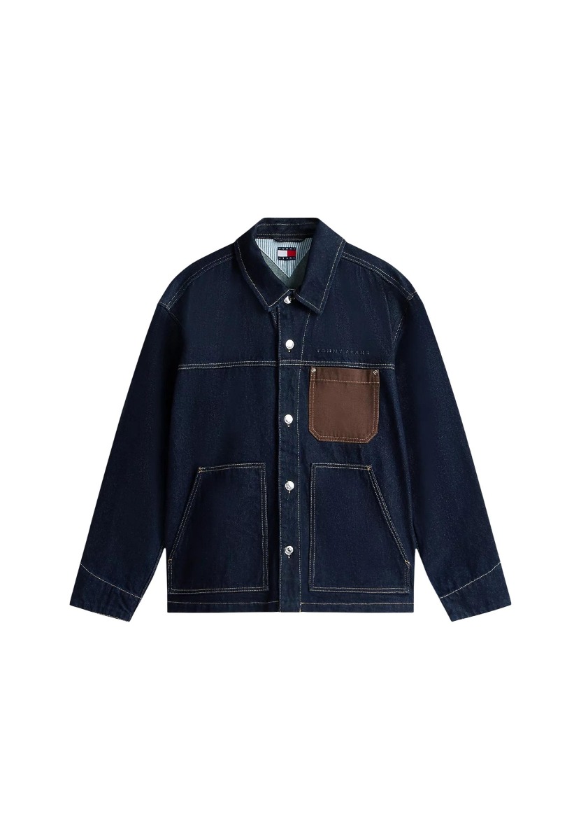 Gecă bărbați Tommy Hilfiger Jeans din bumbac organic