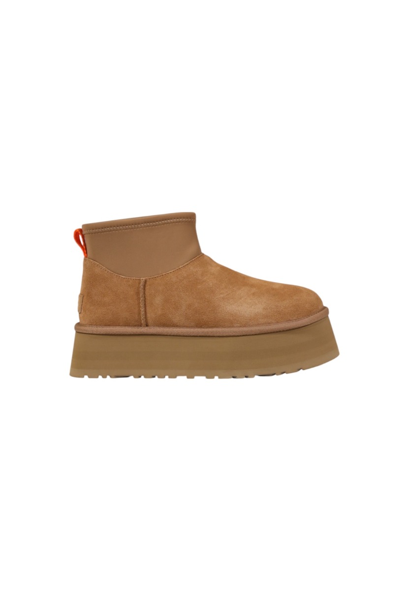 Ugg Cizme Joase cu Platformă din Piele Întoarsă