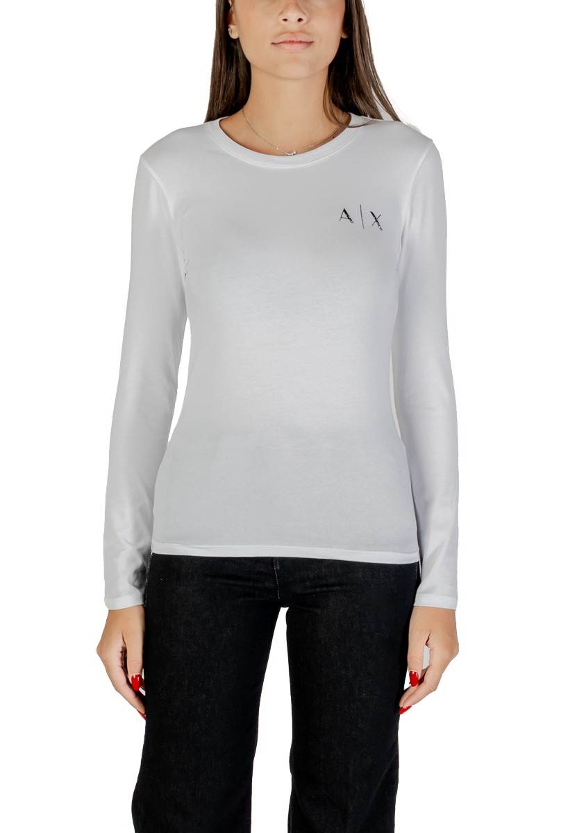 Bluza femei Armani Exchange cu mâneci lungi și decolteu rotund