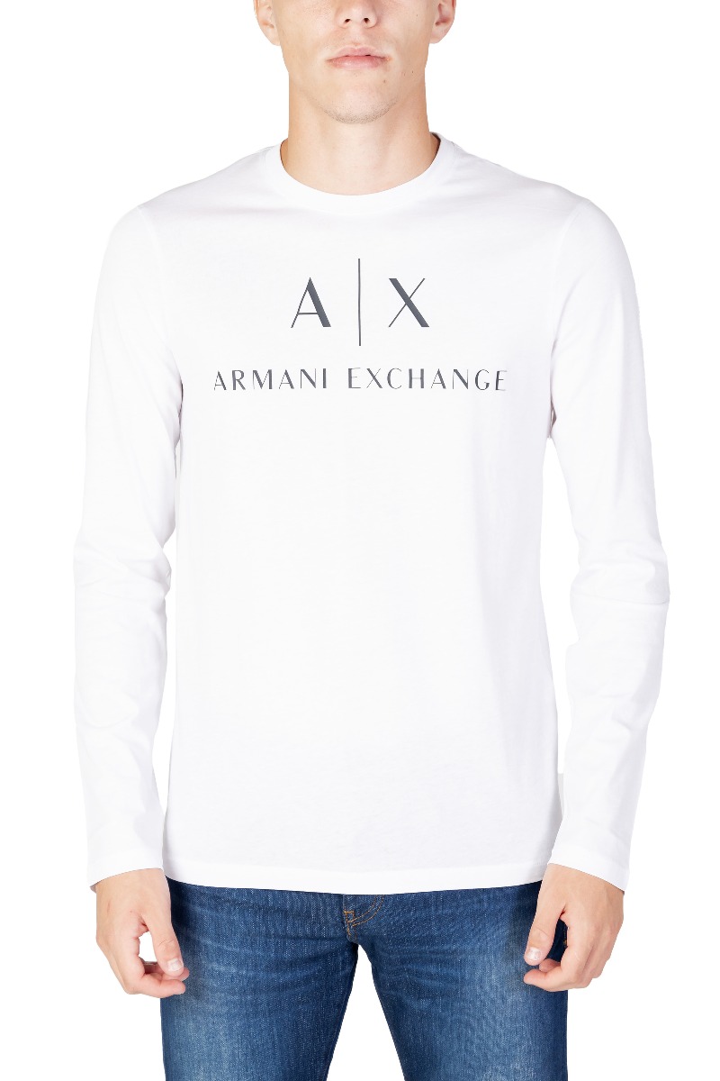 Armani Exchange Tricou Bărbați cu Mâneci Lungi