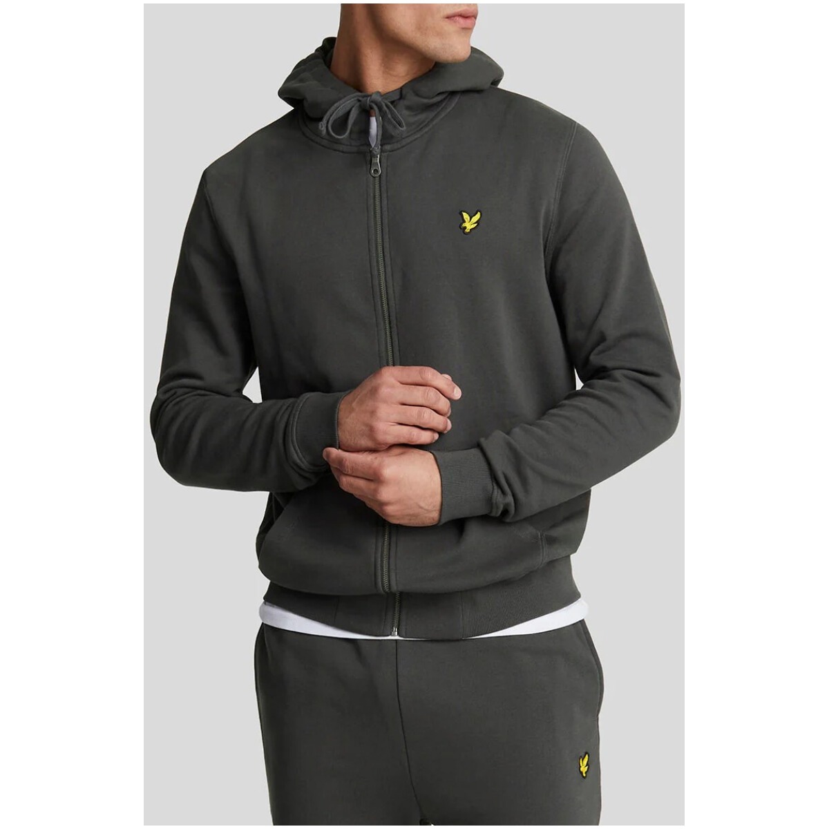 Hanorac bărbați Lyle & Scott cu glugă și fermoar
