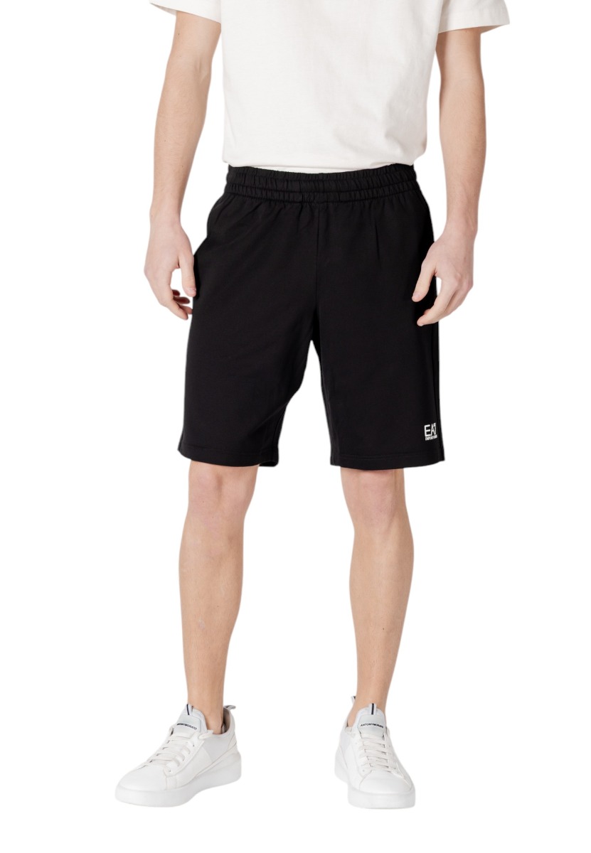 Ea7 Pantaloni scurți bărbați din bumbac