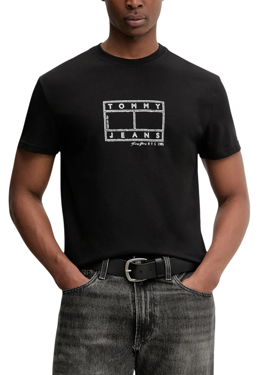 Tricou bărbați Tommy Hilfiger Jeans din bumbac organic