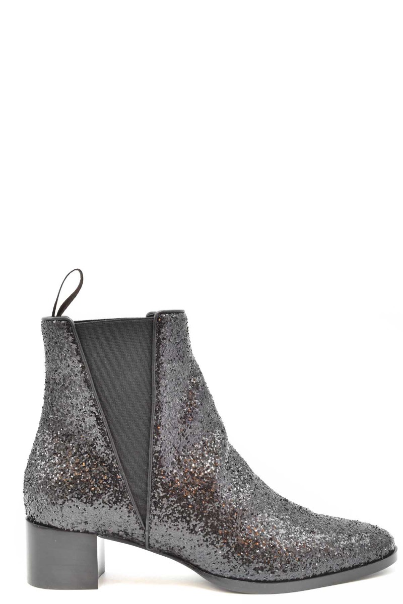 Giuseppe Zanotti Cizme joase damă din piele cu strass