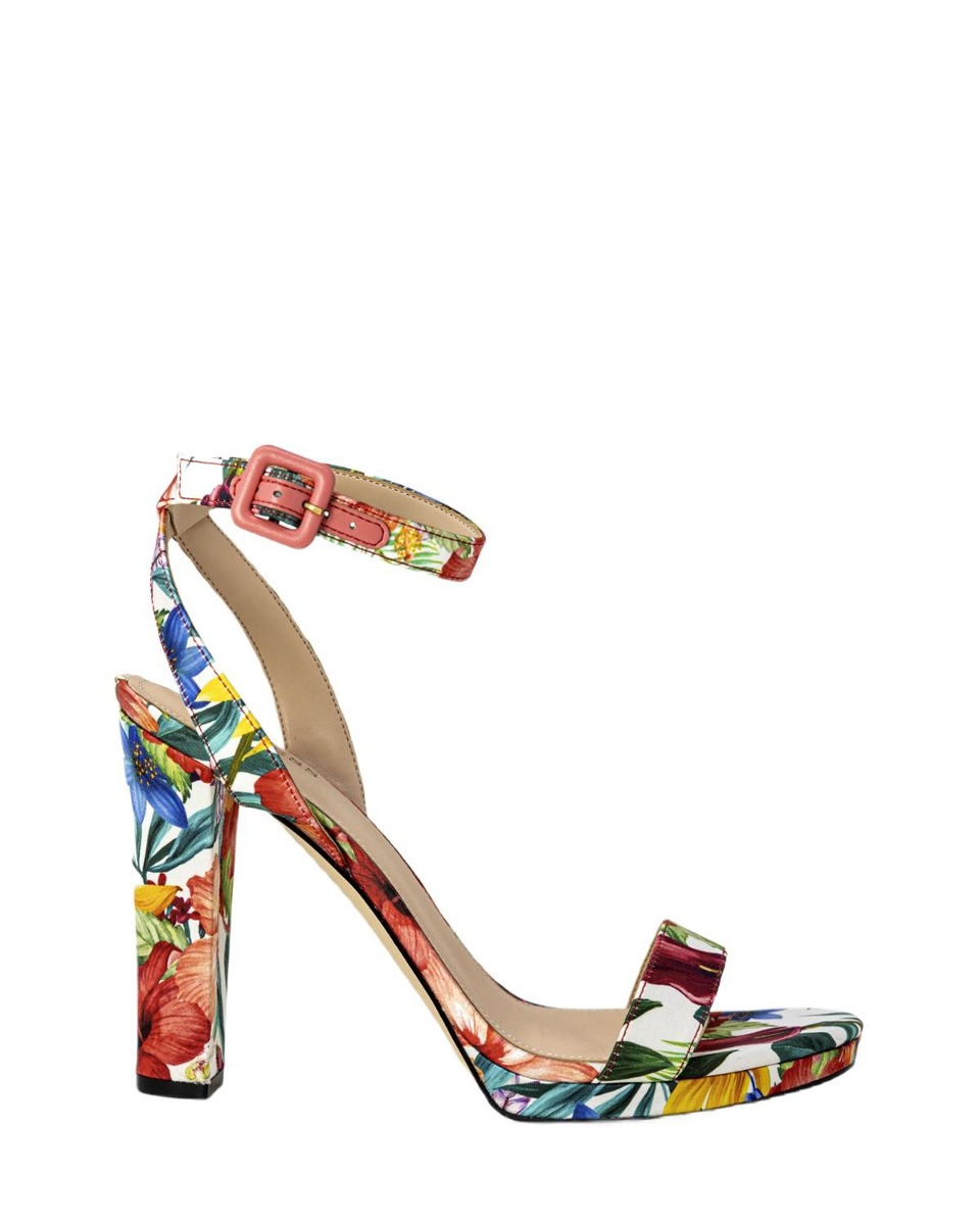 Guess Sandale femei cu toc gros