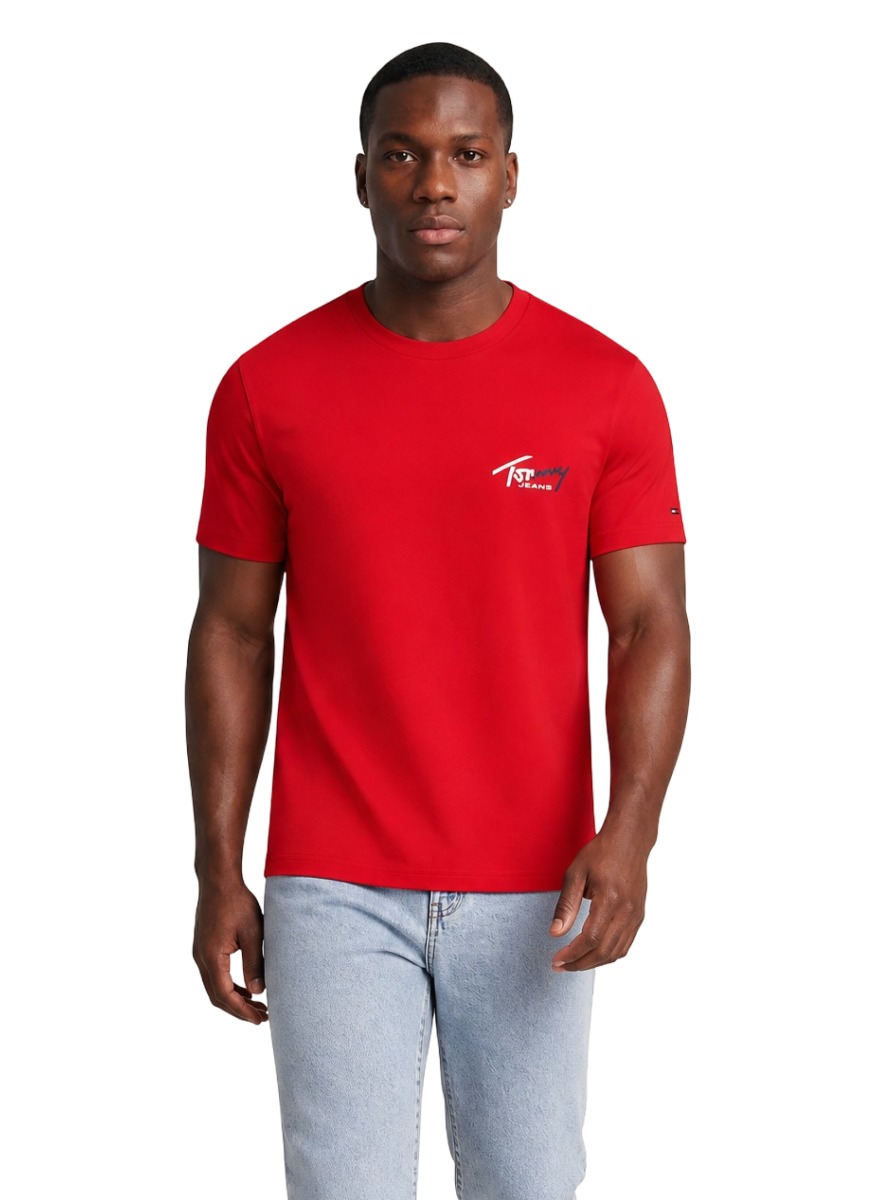 Tricou bărbați Tommy Hilfiger Jeans din bumbac organic