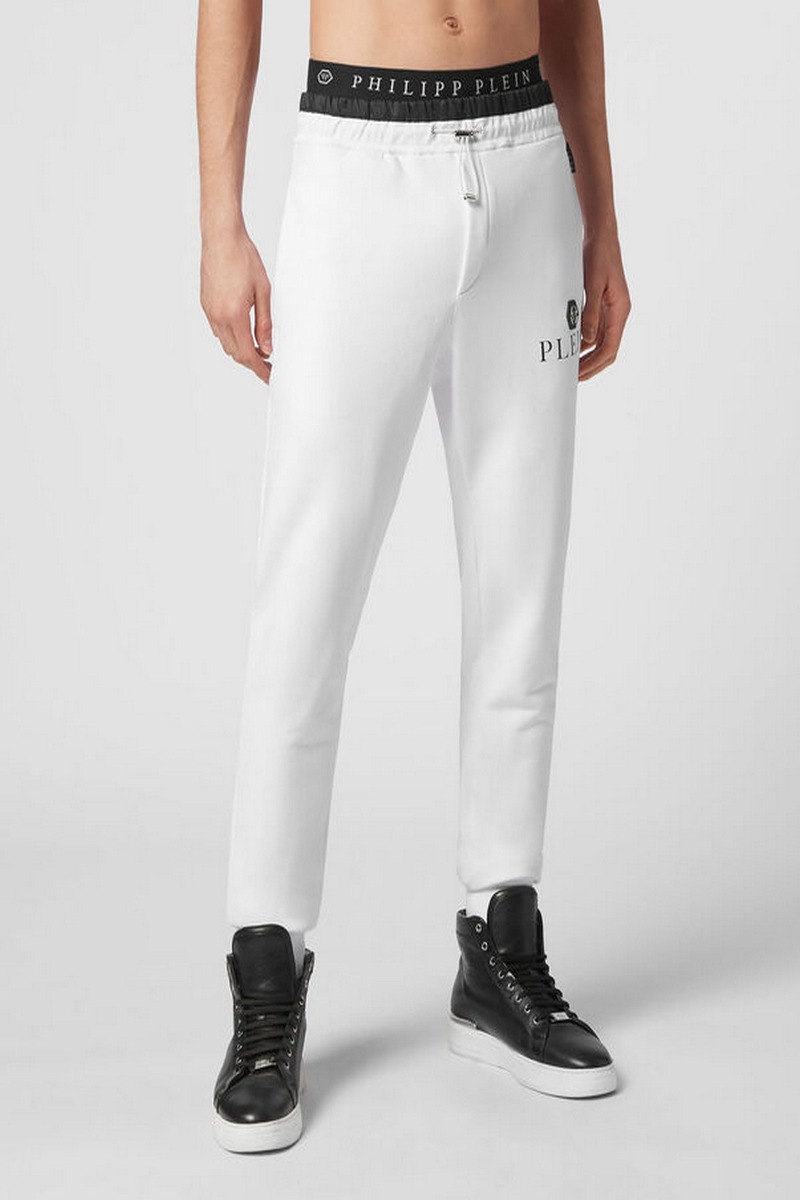 Pantaloni bărbați Philipp Plein din bumbac