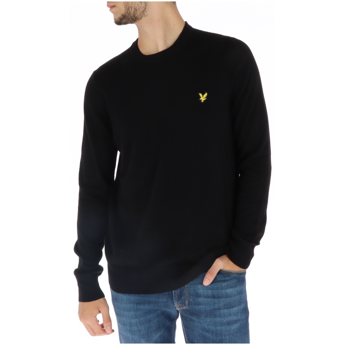 Pulover bărbați Lyle & Scott din bumbac și lână merino