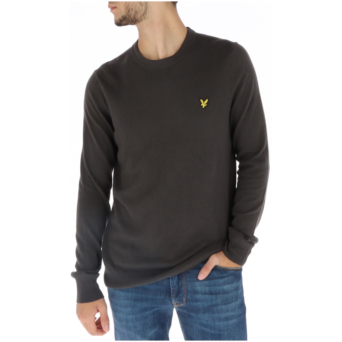 Pulover bărbați Lyle & Scott din bumbac și lână merino