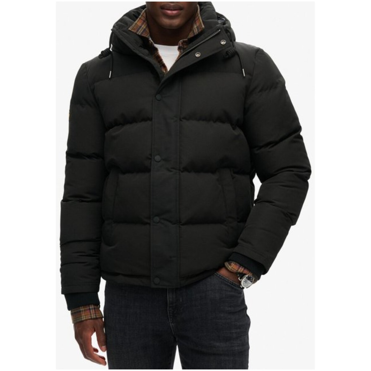 Geacă bărbați Superdry cu glugă și fermoar